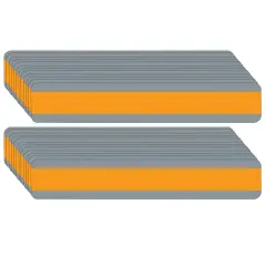 Double Wide Sentence Strip Reading Guide, 1-1/4" x 7-1/4", Orange, Pack of 24