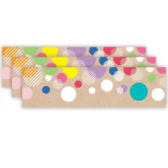(3 Pk) Colorful Kraft Bubbles Ez Border