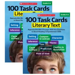 100 Task Cards: Literary Text Book, Grade 4-6, Pack of 2