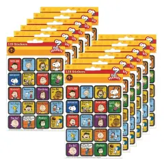 Peanuts&reg; Motivational Theme Stickers, 120 Per Pack, 12 Packs