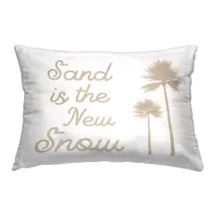 Stupell Industries Sand is New Snow Decorative Printed Throw Pillow