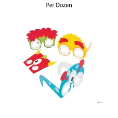 Monster Party Glasses 12 Pieces