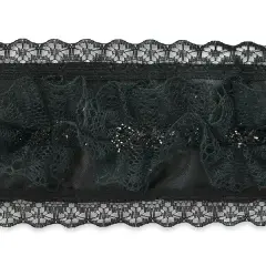 10 yards of Cortana Regal Lace Trim 2 1/2" | 10 yard cut Black