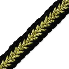 20 yards of Ares 3/8" Metallic Braid Trim | 20 yard cut Gold