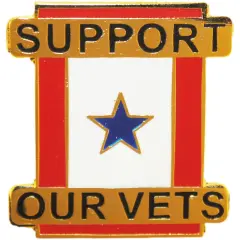 EagleEmblems P64883 Pin-Family MEM.in SVC. Support Our Vets (1'')