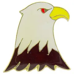 Right Facing Eagle Head Pin 1"