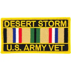 Desert Storm US Army Vet Service Ribbon Patch (4"X2-1/8")