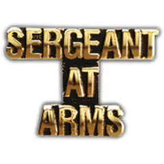 Sergeant At Arms Pin 1"