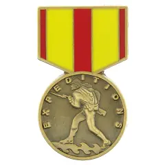 EagleEmblems P15057 PIN-Medal,USMC EXPED. (1-3/16'')
