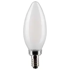 Satco 3w B11 LED 2700K Candelabra Base Frosted Dimmable - 25w equiv Warm White