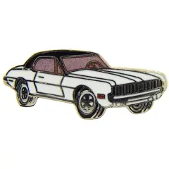 1968 Cougar Pin White 1"