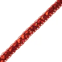10 Yards of Thea Sequin Braid Cord Trim | 10 yard cut Red