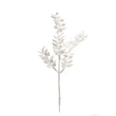 13" White Artificial Ruscus Spray - 24-Pack, Lifelike Greenery, Christmas Floral Decor - Perfect for Bouquets, Centerpieces - Year-Round Elegance - 2024 Christmas Collection, Floral Home by Artificial Flowers