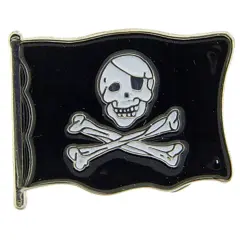 Skull & Crossbones Pirate Flag Pin 1"