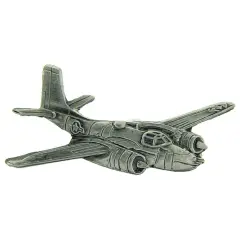 A-26 Invader Airplane Pin Pewter 1 1/2"