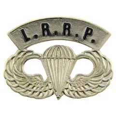 EagleEmblems P62816 Wing-Army,para,L.R.R.P. (Silver) (1.25'')