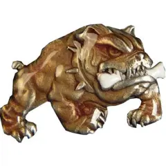 Bulldog Pin Brown 1"