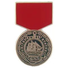 EagleEmblems P15047 PIN-Medal,USN Good COND. (1-3/16'')