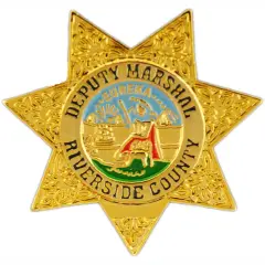Riverside County Deputy Marshal Badge Pin 1"