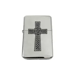 Lighter - Celtic Cross CHROME