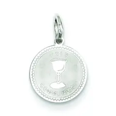 Sterling Silver Communion Charm Jewerly 17mm x 10mm