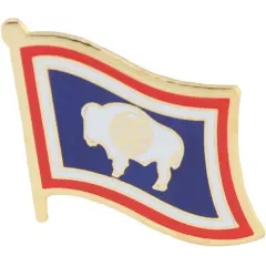 Wyoming Flag Pin 1"