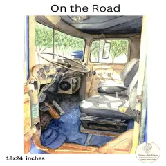 On the Road -Paper for Decoupage Crafting and Multi Media Art