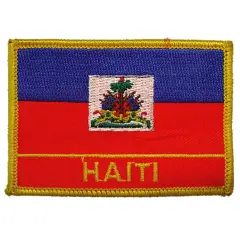 Haiti Flag Patch 2 1/2" x 3 1/2"