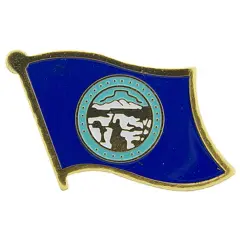 Nebraska Flag Pin 1"
