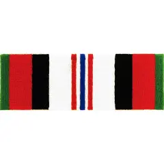 Eagle Emblems Patch-Enduring Freedom Ribbon Veteran (4-1/4")