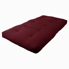 Blazing Needles Renewal 6-inch Twill Twin-size Futon Mattress - Burgundy - Burgundy