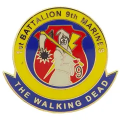 U.S.M.C. 1st Battalion 9th Marines Pin 1"