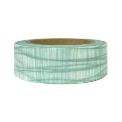 Wrapables&reg; Colorful Washi Masking Tape Green Doodle Lines