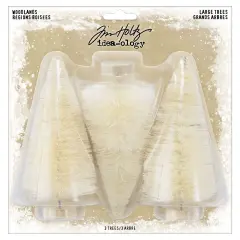 Idea-Ology Woodland Large Trees 3/Pkg-Natural 5"