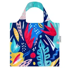 Wrapables AllyBag Collection Reusable Shopping Bag Dark Retro
