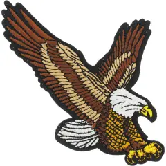 Eagle Patch White & Brown 3"