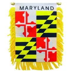 Maryland State Flag Mini Banner 3" x 5"
