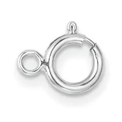 10K White Gold Spring Ring Clasp 1W1715