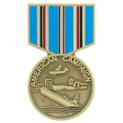 EagleEmblems P14964 PIN-Medal,American Camp. (1-3/16'')