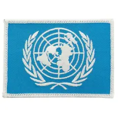 United Nations Flag Patch 2 1/2" x 3 1/2"