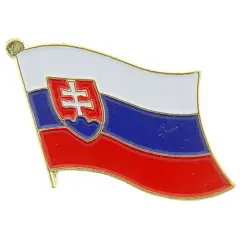 Slovakia Flag Pin 1"