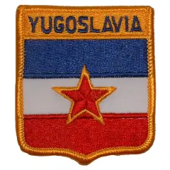 Yugoslavia Shield Patch 2 1/2" x 3"
