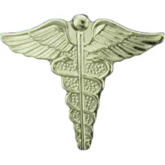 EagleEmblems P64048 PIN-Army,Medic,Caduceus (SLV) Mini (3/4'')