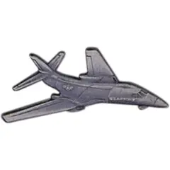 B-1 Lancer Airplane Pin Pewter 2 1/8"