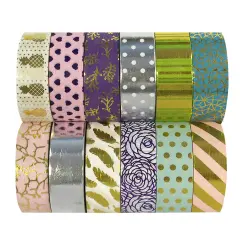 Wrapables Washi Tapes Decorative Masking Tapes, Set of 12, ADSET61