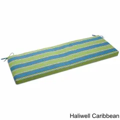 60-inch by 19-inch Spun Polyester Bench Cushion - Haliwell Caribbean