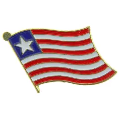 Liberia Flag Pin 1"