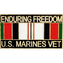 EagleEmblems P12271 Pin-Endur.Freed,USMC,Vet. (1.125'')