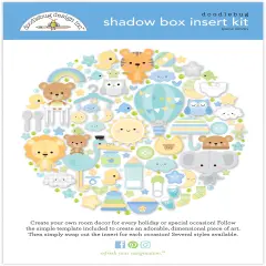 Doodlebug Design Shadow Box Insert Kit-Special Delivery