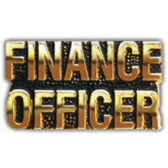 EagleEmblems P14207 PIN-Script,Finance Off. (1'')